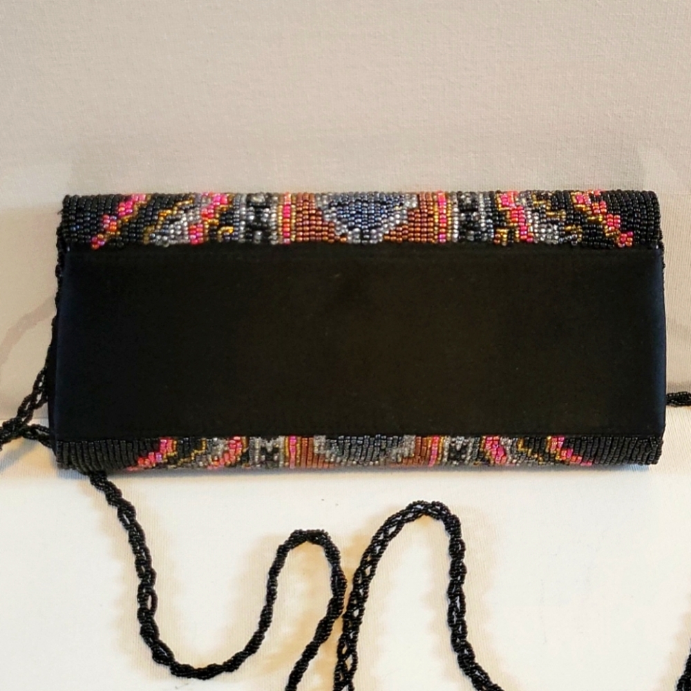 La Regaie beaded shoulder purse Boho - Picture 2 of 9